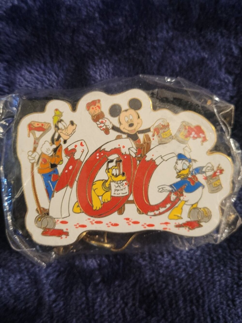 Vintage 2001 Disney Cast Member 100th Birthday Mickey & Friends Bolo Lanyard